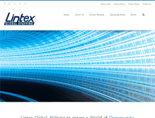 Tablet Screenshot of lintexgroup.com